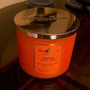 Bath and body works White Barn 3 wick candle Pumpkin Spice Latte